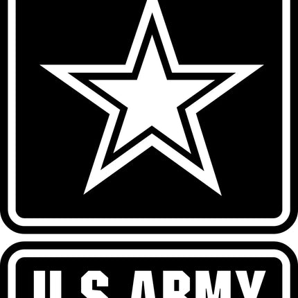 Army Strong Vinyl Decal in Black