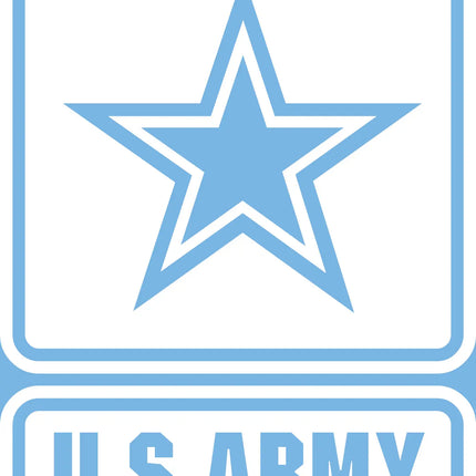 Army Strong Vinyl Decal in White