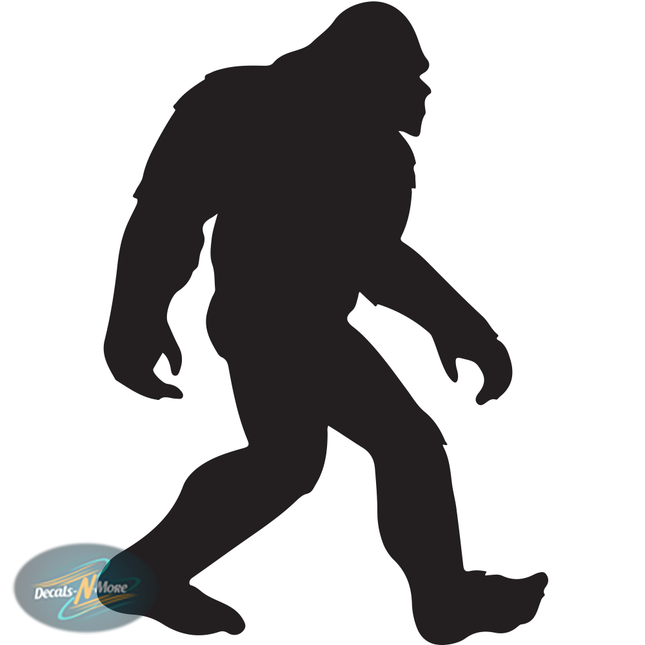 Big Foot Sasquatch Vinyl Decal BFS1 in black vinyl