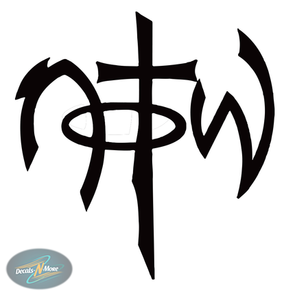 Not Of This World Christian Vinyl Decal NOTW1 in black