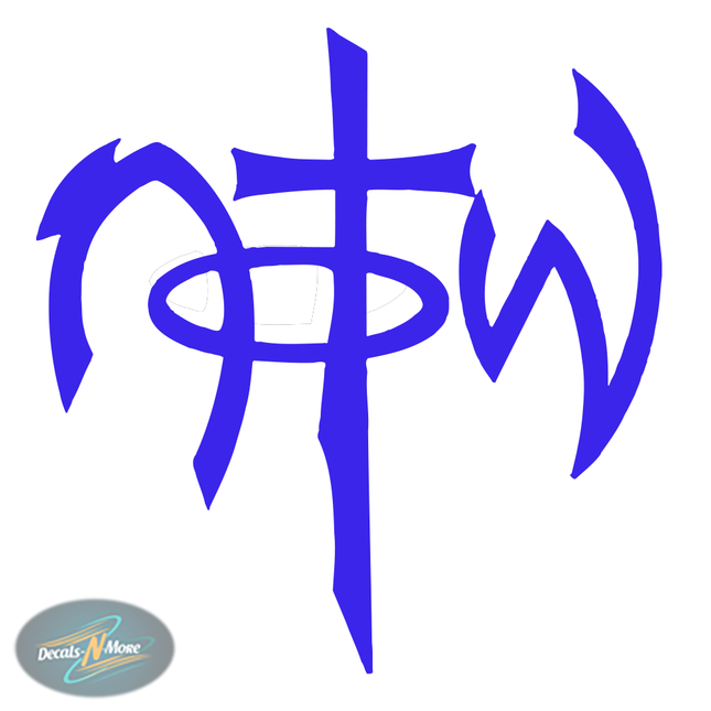 Not Of This World Christian Vinyl Decal NOTW1 in blue