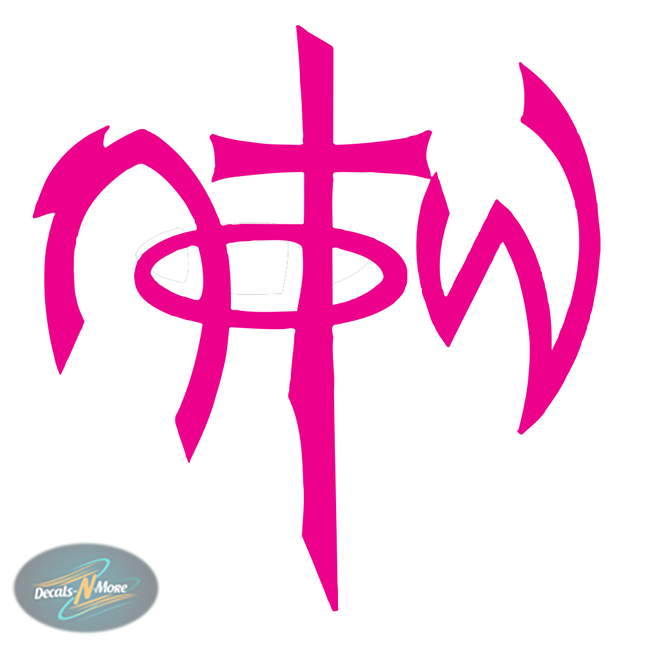 Not Of This World Christian Vinyl Decal NOTW1 in pink