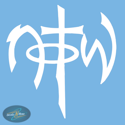 Not Of This World Christian Vinyl Decal NOTW1 in white
