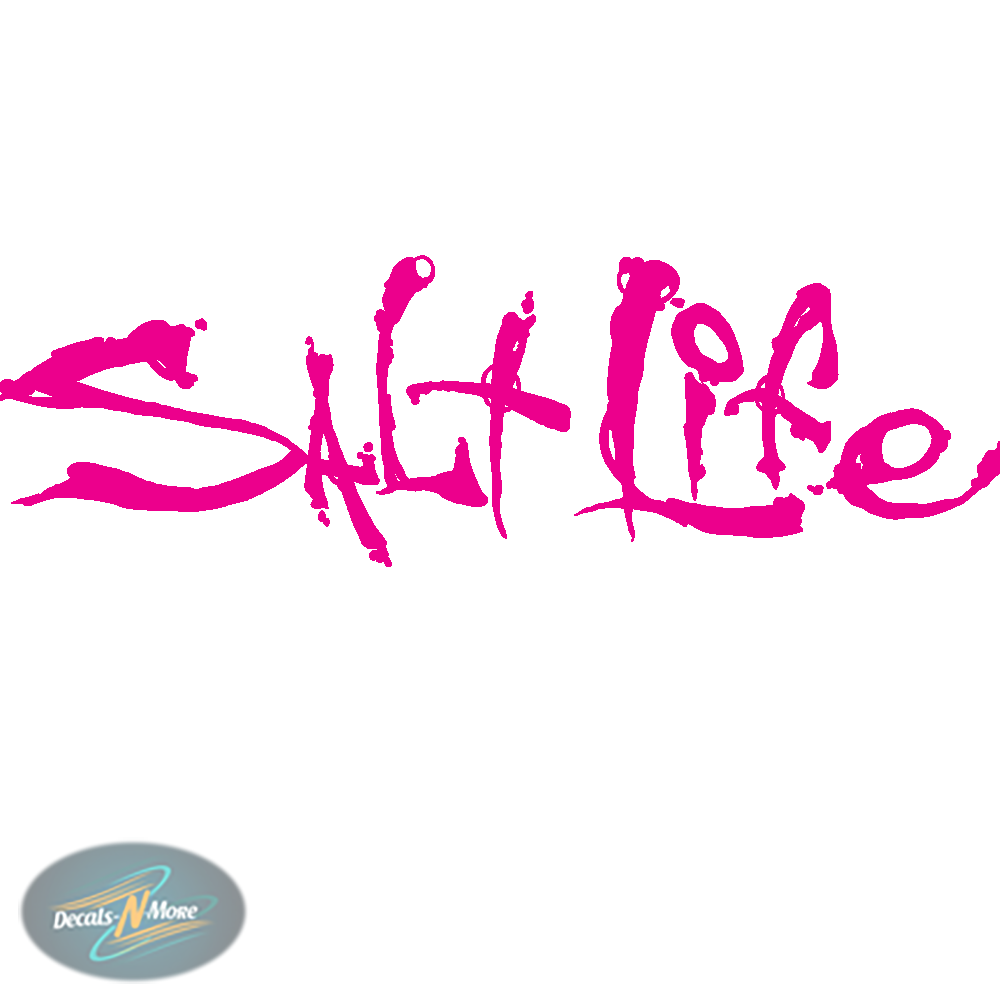 Salt Life Vinyl Decal SL1 in pink