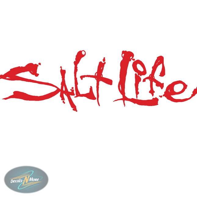 Salt Life Vinyl Decal SL1 in red