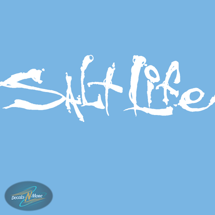 Salt Life Vinyl Decal SL1 in White